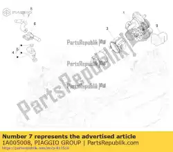 Tutaj możesz zamówić wspornik rury paliwowej od Piaggio Group , z numerem części 1A005008: