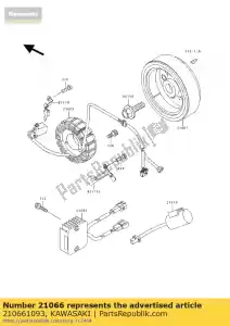 Kawasaki 210661093 regulator-voltage - Bottom side