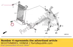 Here you can order the bolt-washer, 6x15 from Honda, with part number 90107HN8003: