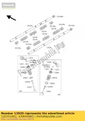 Qui puoi ordinare bilanciere, aspirazione zx1000-b1 da Kawasaki , con numero parte 120201062: