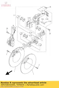 yamaha 39P258050000 zestaw klocków hamulcowych - Dół