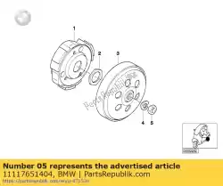 Here you can order the hex nut from BMW, with part number 11117651404: