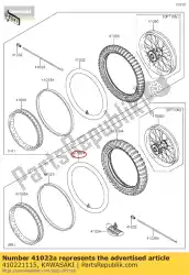 Here you can order the tube-tire,rr kx60-b2 from Kawasaki, with part number 410221115: