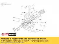 AP8600150, Piaggio Group, O-ring aprilia  rs 250 1994 1995 1996 1997 1998 1999 2000 2001, Nieuw