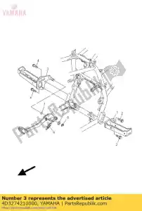 yamaha 4D3274210000 voetensteun 2 - Onderkant