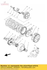 yamaha 5H0161540000 p?yta, nacisk 1 - Dół