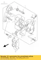 5930036880, Suzuki, Pastillas de freno suzuki dr z rm 125 250 400 1999 2000 2001 2002 2003 2004 2005 2006 2007, Nuevo