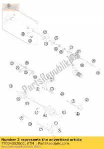 ktm 77034002000 forcella del cambio 2a / 3a marcia 05 - Il fondo