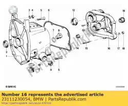 Here you can order the transmission cover from BMW, with part number 23111230054: