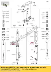 Qui puoi ordinare forcella anteriore-boccola, in vn1500-a da Kawasaki , con numero parte 440651080: