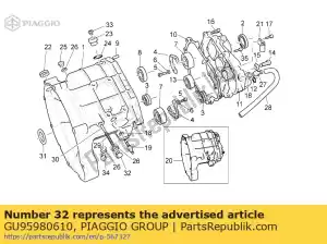 Piaggio Group GU95980610 enchufe - Lado inferior