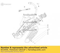 Aprilia 833494, Specjalna nakr?tka, OEM: Aprilia 833494