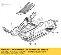 299236, Piaggio Group, tapis vespa et lx t iniezione leader 125 50 150 4 2, Nouveau