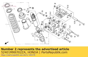 Honda 52401MN9702ZA primavera, rr.c * r134 * - Lado inferior