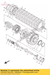 yamaha 9344057M0100 circrip (682) - Bottom side