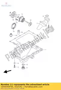 suzuki 1640040F00 pompe assy, ??eng o - La partie au fond