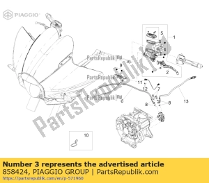 aprilia 858424 diafragma - Lado inferior