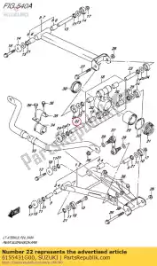 suzuki 6155431G00 spacer - Bottom side