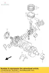 Aqui você pode pedir o conjunto de anéis, pistão em Suzuki , com o número da peça 1214034E20: