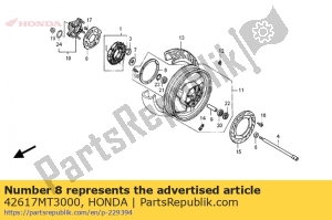 Honda 42617MT3000 supporto, serranda - Il fondo