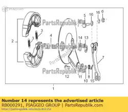 Tutaj możesz zamówić uszczelnienie olejowe od Piaggio Group , z numerem części RB000291: