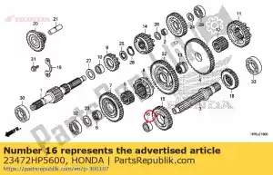 Honda 23472HP5600 collar, 25x28x12.5 - Lado inferior
