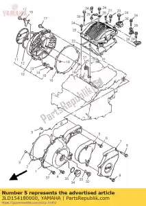 Yamaha 3LD154180000 cubierta, caja de cadena - Lado inferior