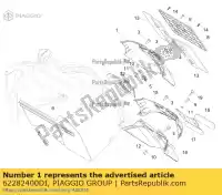 62282400DI, Piaggio Group, achter bescherming     , Nieuw