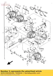 Yamaha 4KM149040200 carburetor assy 4 - Bottom side