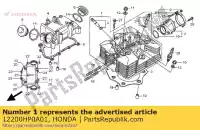 12200HP0A01, Honda, tête comp., cylindre honda trx 500 2010 2011, Nouveau