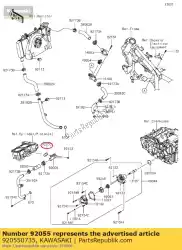 Here you can order the ring-o,2. 4mm ex300adf from Kawasaki, with part number 920550735: