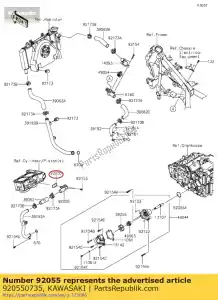 kawasaki 920550735 ring-o,2.4mm ex300adf - Bottom side