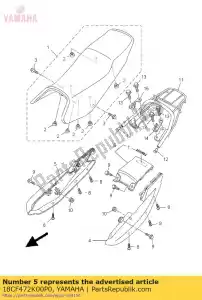 yamaha 18CF472K00P0 capa, cauda 2 - Lado inferior