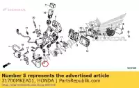 31700MKEA01, Honda, unidade de condensação honda  450 2017, Novo