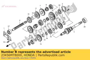 honda 23456MT8000 colar, spline, 28x43x34,4 - Lado inferior