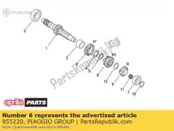 Aquí puede pedir 3er piñón de Piaggio Group , con el número de pieza 855220: