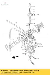 Here you can order the carburetor from Suzuki, with part number 1320040B10: