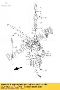 suzuki 1320040B10 carburetor - Bottom side