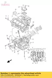 Ici, vous pouvez commander le carter moteur auprès de Yamaha , avec le numéro de pièce 5SL151000200: