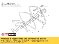 AP8148736, Aprilia, Grille intérieure de la boîte à gants, Nouveau