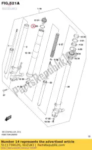 suzuki 5111739G20 joint torique - La partie au fond