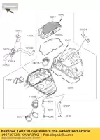 140730728, Kawasaki, duct er650ecf kawasaki er-6f er-6n 650 2012 2013 2014 2015 2016, New