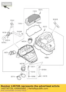 kawasaki 140730728 duct er650ecf - Bottom side