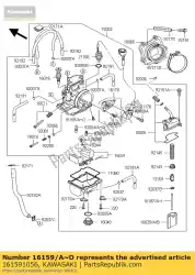 Here you can order the jet-power,#58 kx125-l1 from Kawasaki, with part number 161591056: