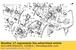 Honda 64214MCA000ZM molduras, l. ajuste de la capucha * r2 - Lado inferior