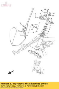 yamaha 904651424200 abrazadera (39e) - Lado inferior