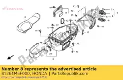 Aqui você pode pedir o caixa, bagagem (inferior) em Honda , com o número da peça 81261MEF000: