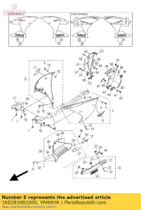 yamaha 1KB2839B1000 emblema 3d - Lado inferior