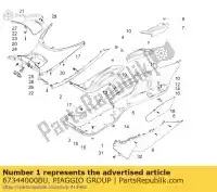 67344000BU, Piaggio Group, lewa strona ?rodkowa     , Nowy