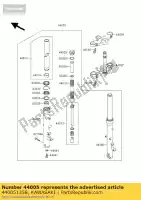 440051358, Kawasaki, tube de fourche gauche extérieur kawasaki zephyr 1100, Nouveau